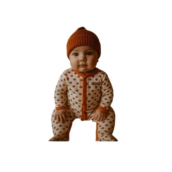 NWT Carters size 6 month Jack-O-lantern  one piece sleeper - Picture 1 of 10
